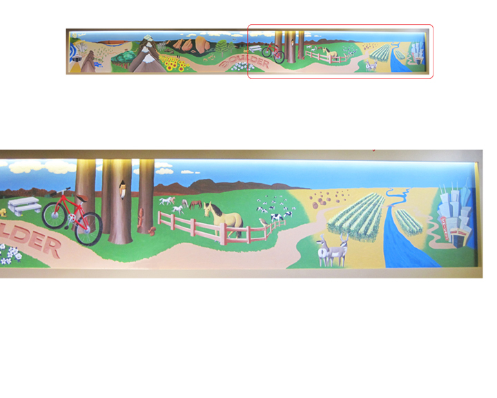 Native Foods Cafe mural, right side